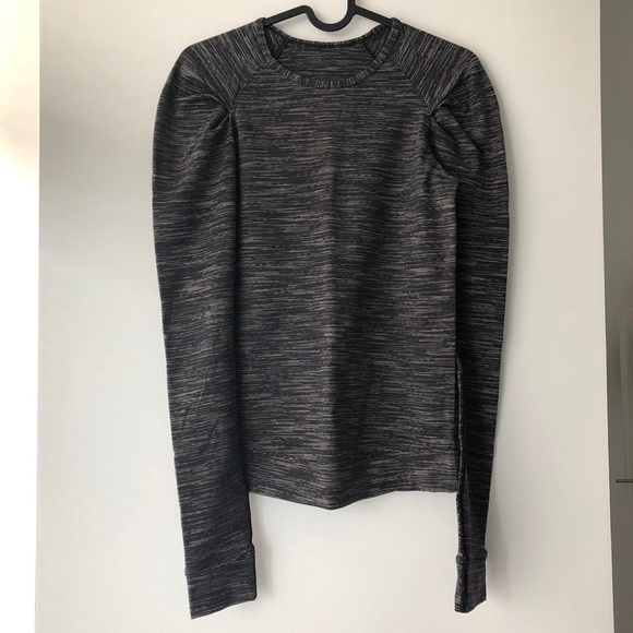 lululemon athletica Tops - (150)  Lululemon lab city ruched shoulder pullover shirt top 4 ruffle PTP 15